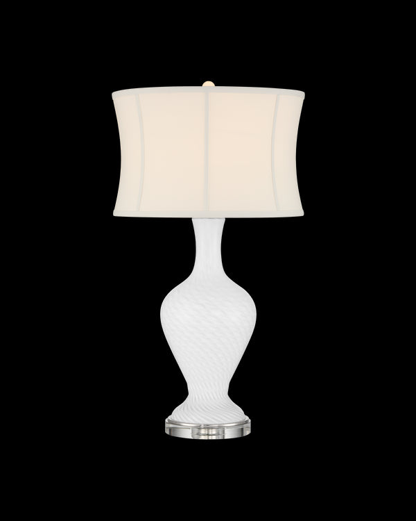 Currey & Company Zeta White Table Lamp