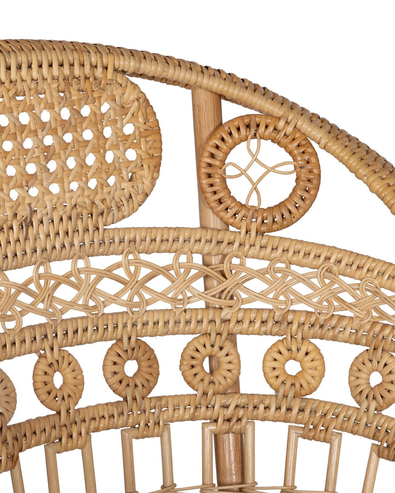 Currey And Company Eugenie 30 1/4" Wide Natural Rattan Armchair