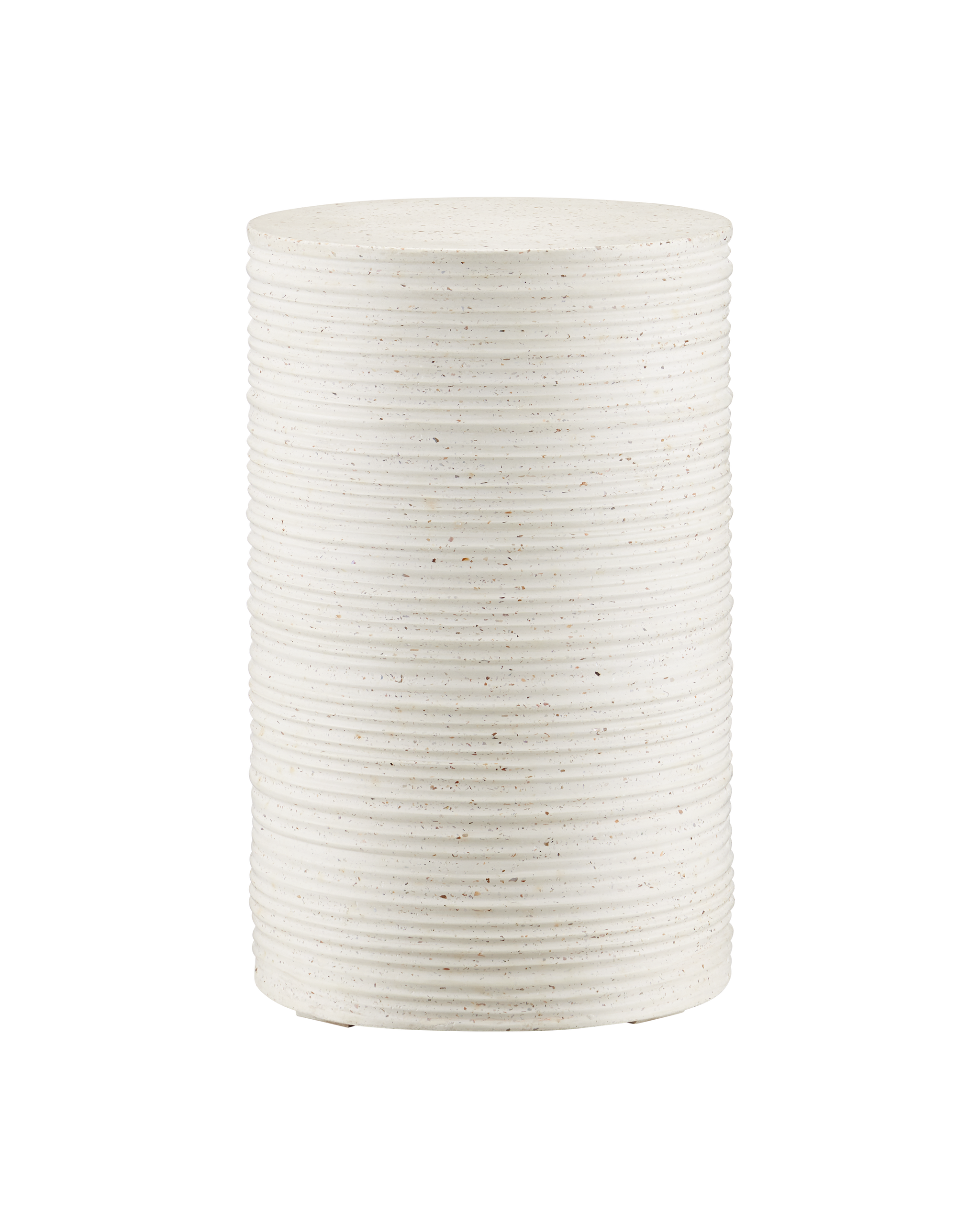 Currey & Company Cresta Ivory Terrazzo Drinks Table