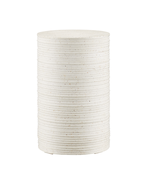 Currey & Company Cresta Ivory Terrazzo Drinks Table
