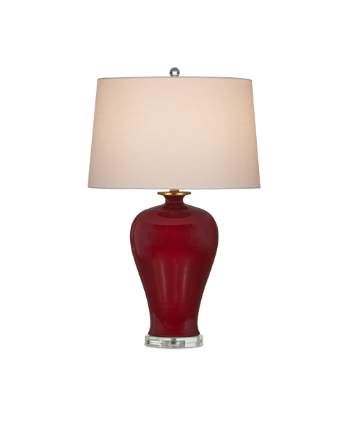 Currey & Company Imperial Red Table Lamp