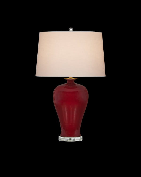 Currey & Company Imperial Red Table Lamp