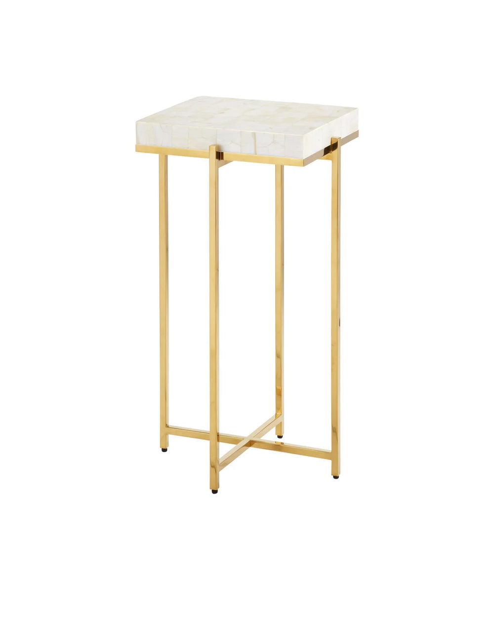 Currey & Company 23.25" Casey Mother Of Pearl Accent Table