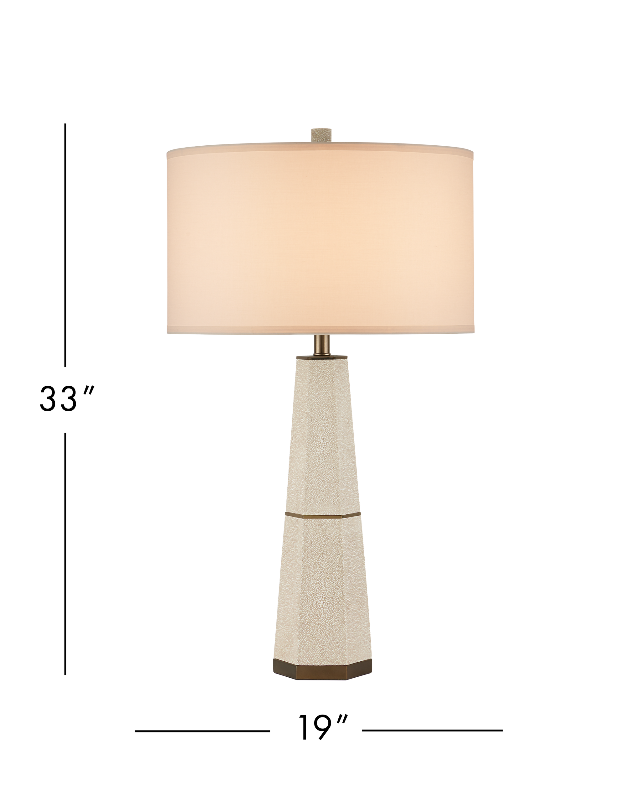 Currey & Company Galuchat Hourglass Table Lamp