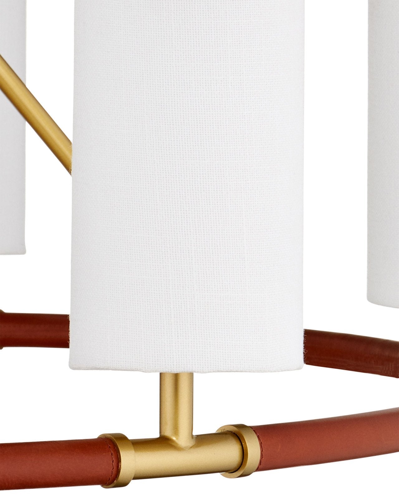 Currey & Company Ellerston Medium 39" Brushed Brass 6 Light Chandelier
