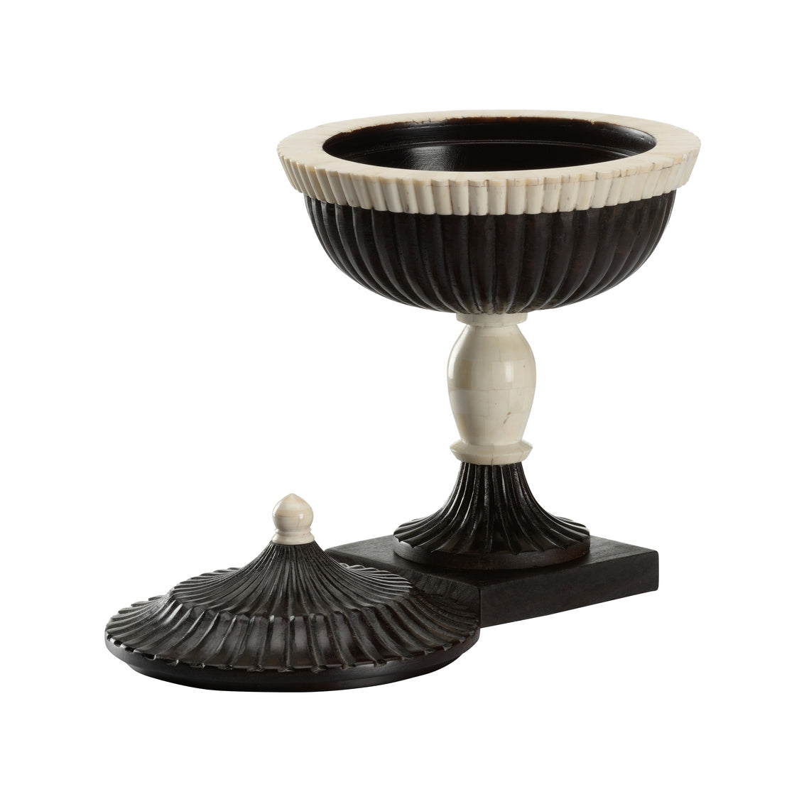 Chelsea House Cyrus Bone And Wood Pedestal