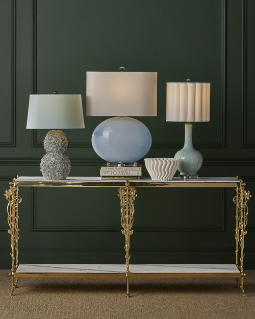 Currey & Company Celadon Crackle Table Lamp