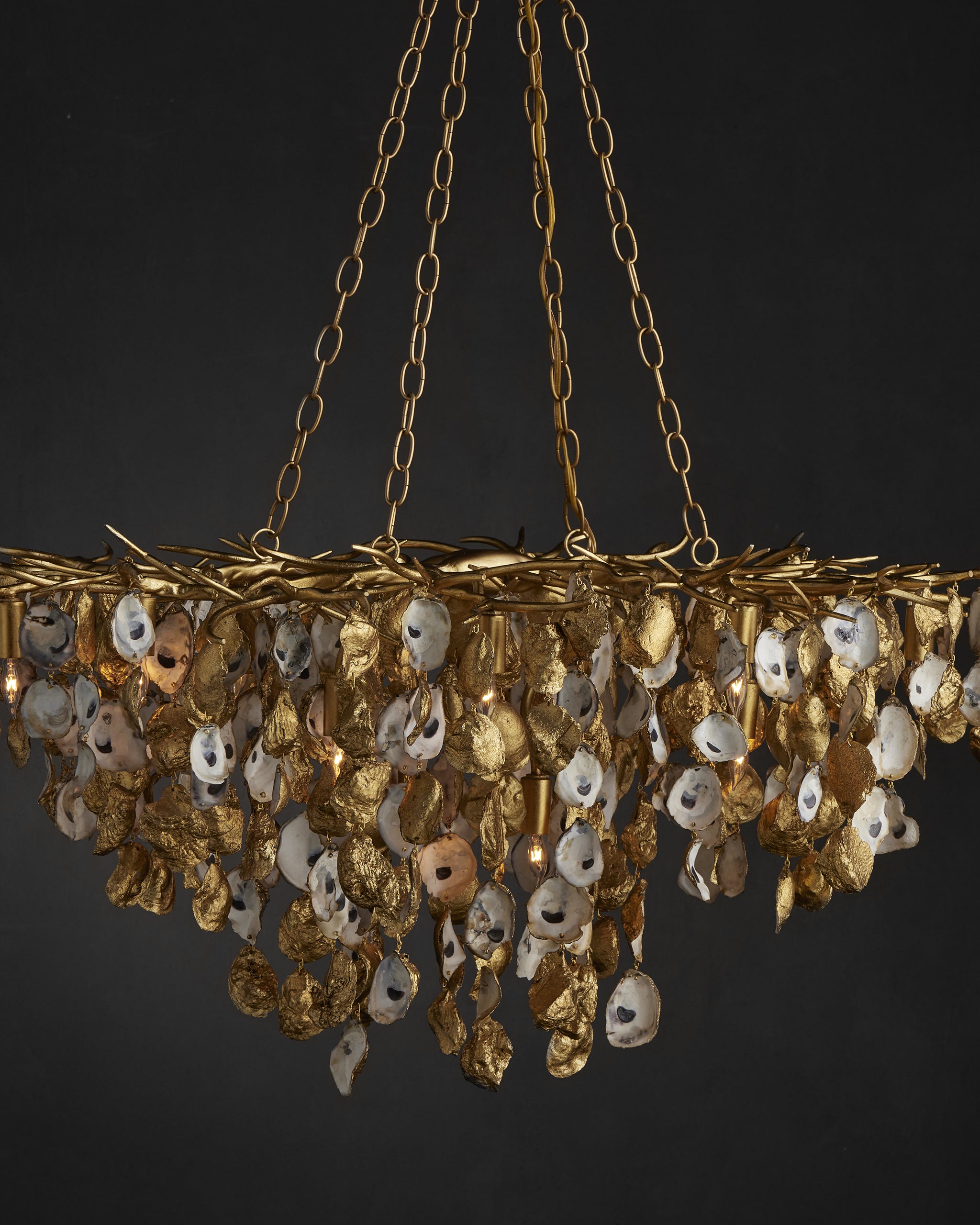 Currey & Company Lucullan Gold Chandelier