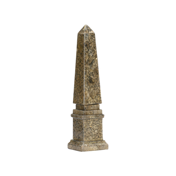 Chelsea House Gold Tortoise Capiz Obelisk (Sm)