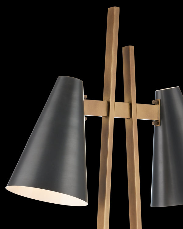 Currey & Company Duet Floor Lamp