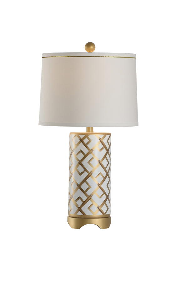 Chelsea House Bamboo Squares Lamp Gold