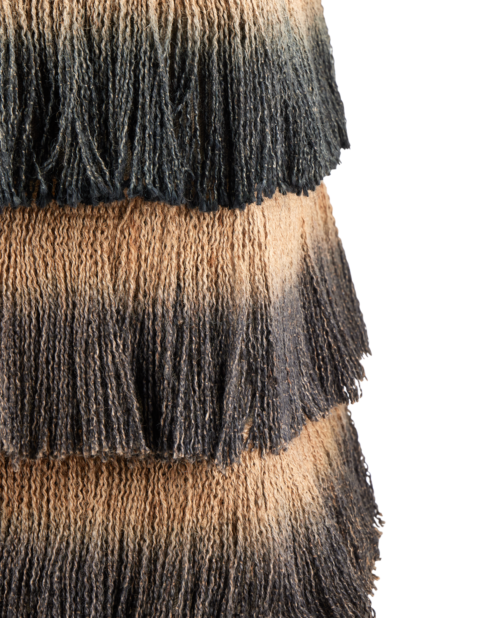 Currey & Company Jute Fringe Ottoman