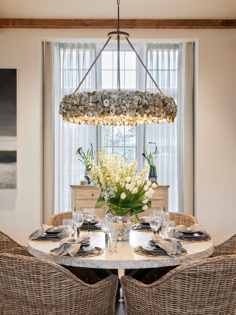 Currey And Company Oyster Chandelier