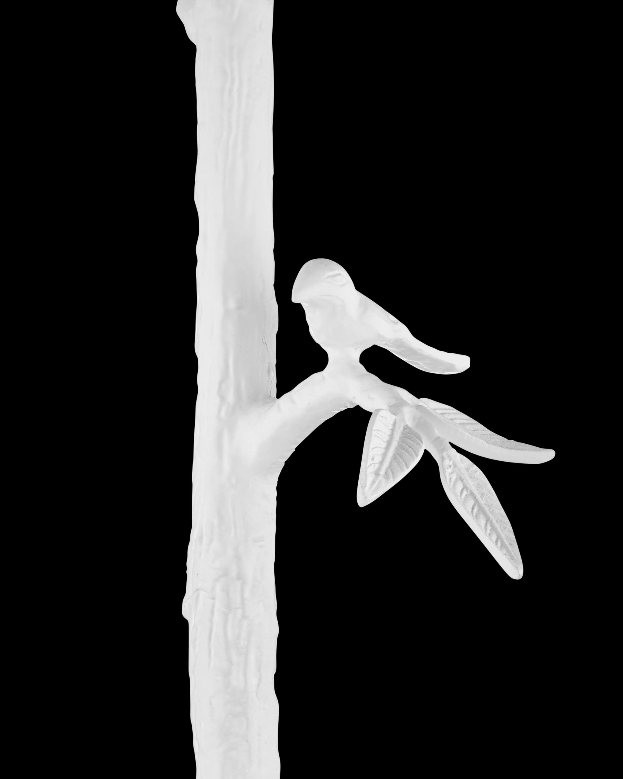 Currey & Company Piaf White Floor Lamp