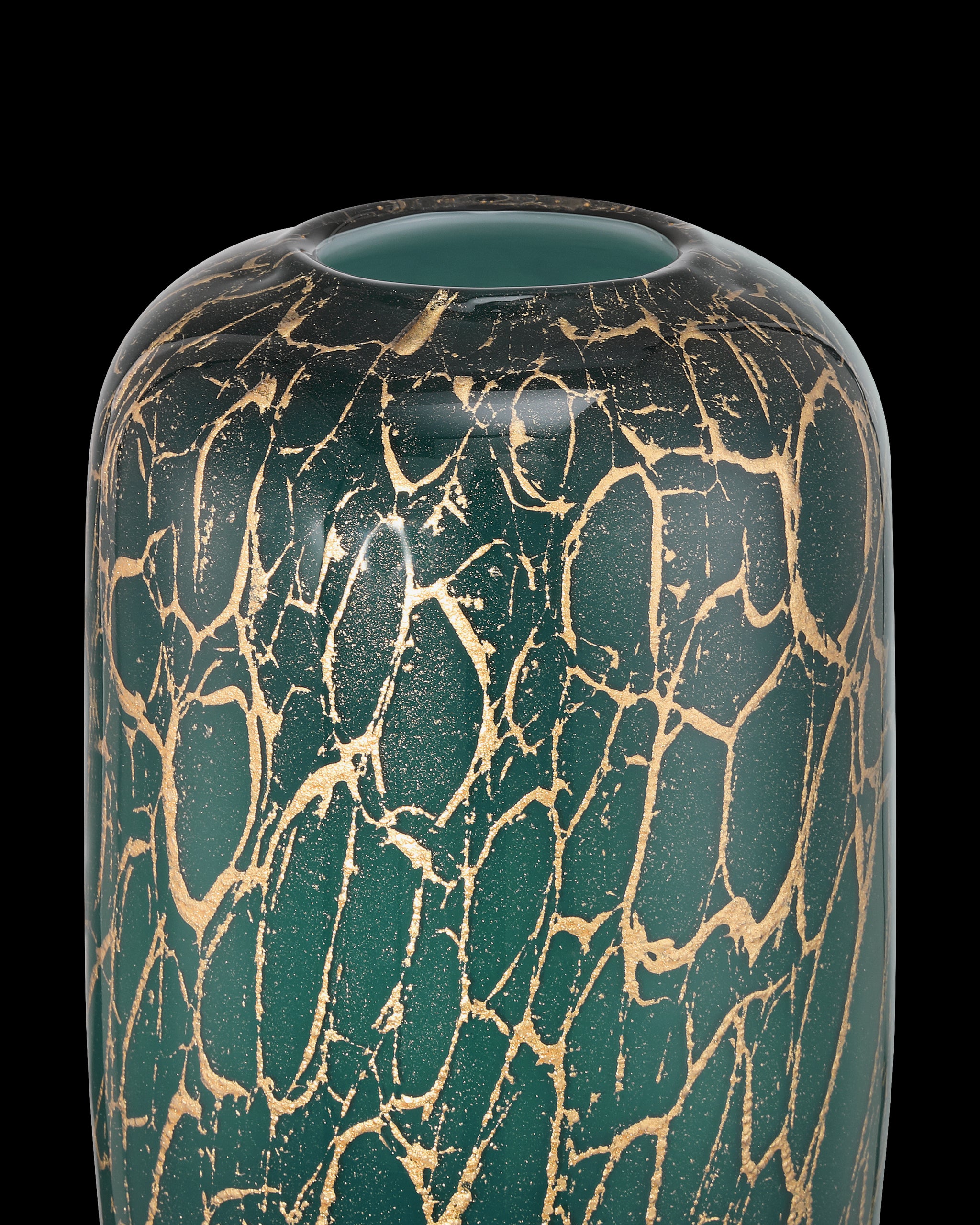 Currey & Company Vitry Green & Gold Vase