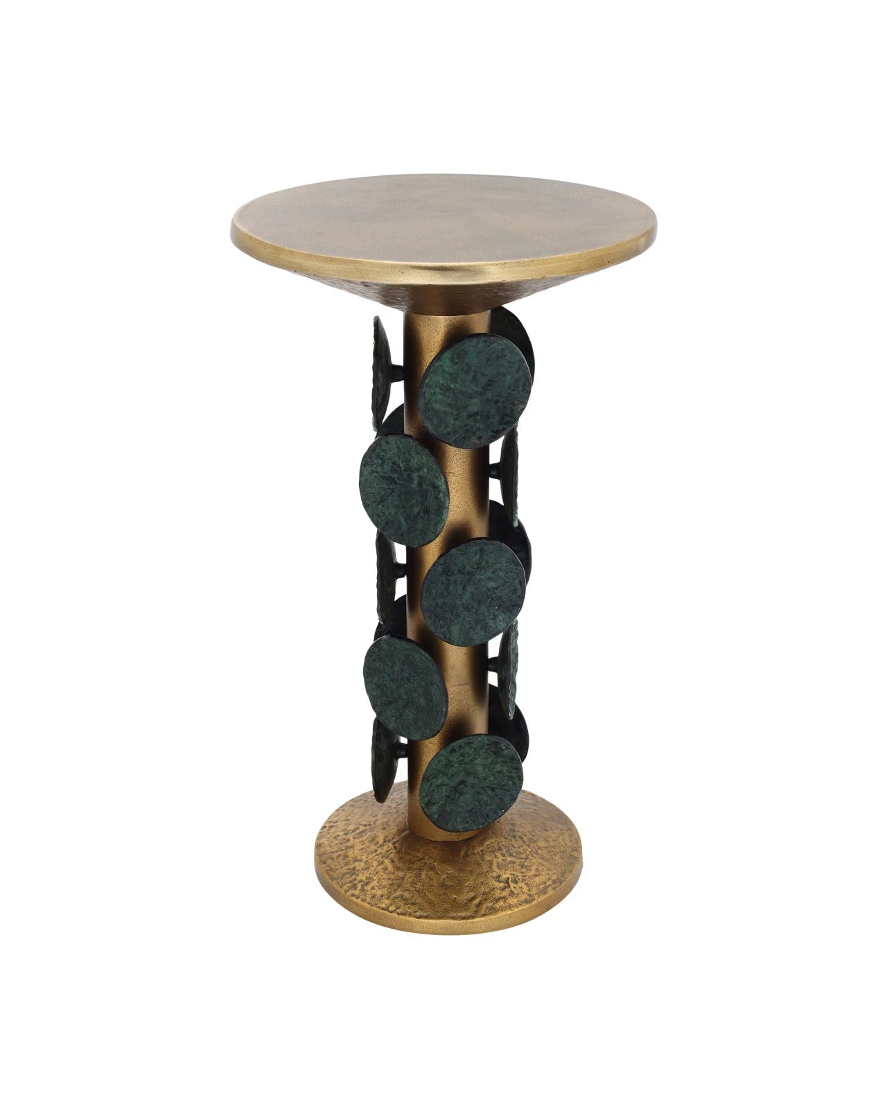 Currey & Company 24.5" Nasturtium Cast Aluminum Accent Table