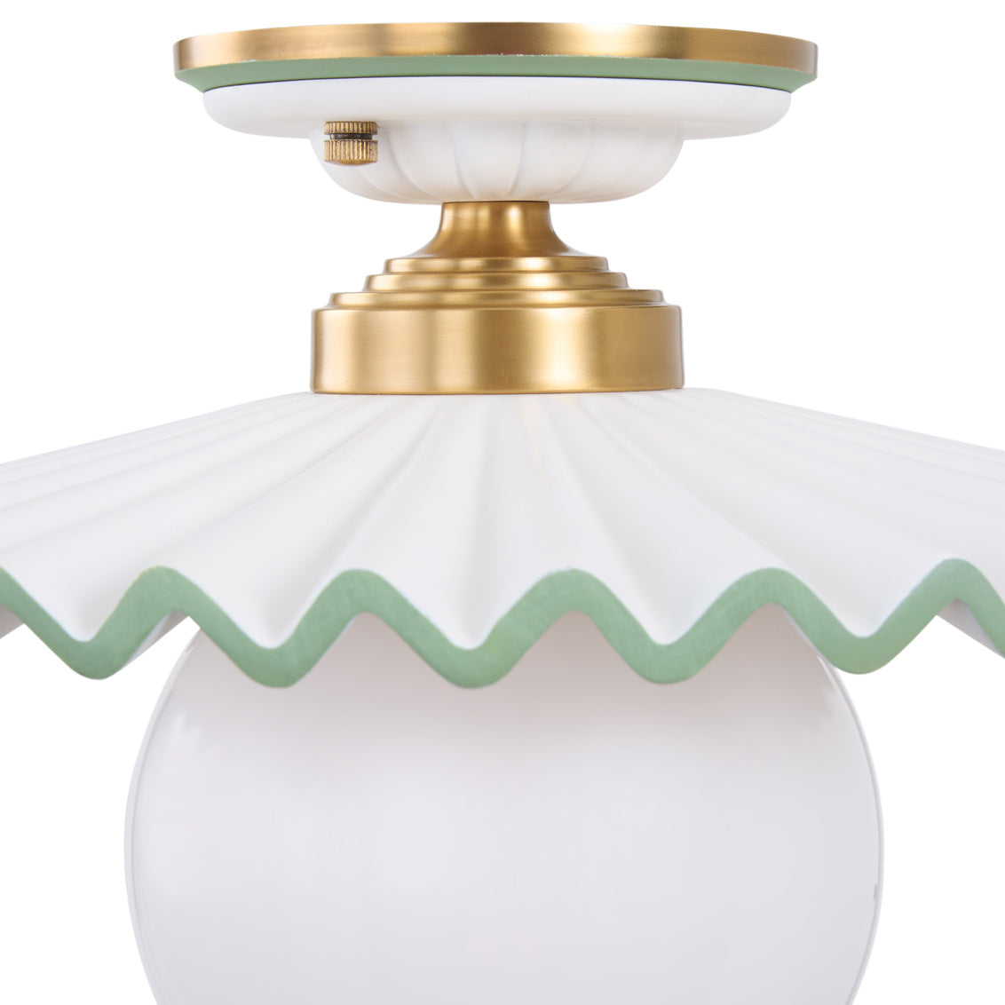 Chelsea House Fancy Ruffle Flushmount