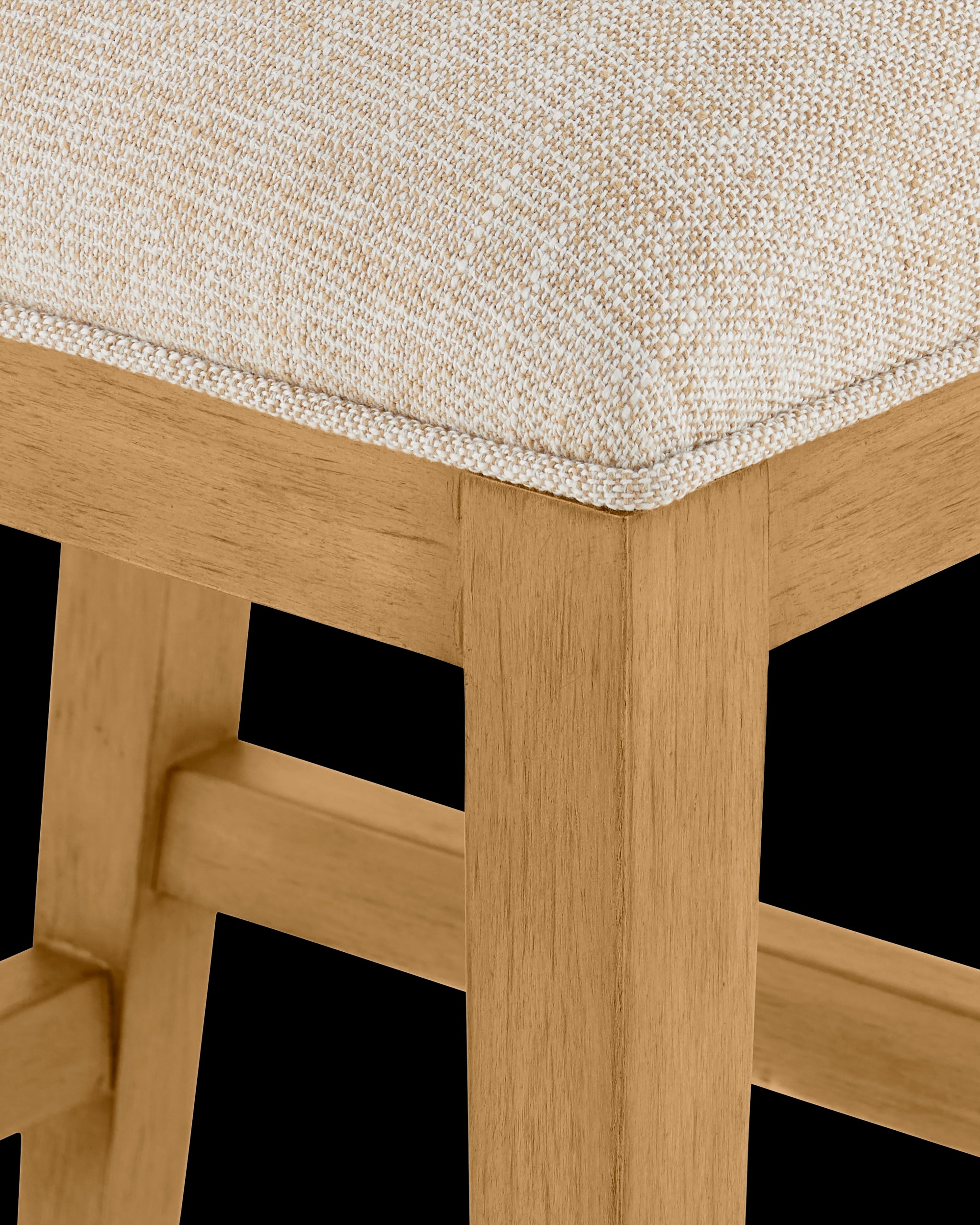 Currey & Company Santos Sea Sand Counter Stool, Liller Malt