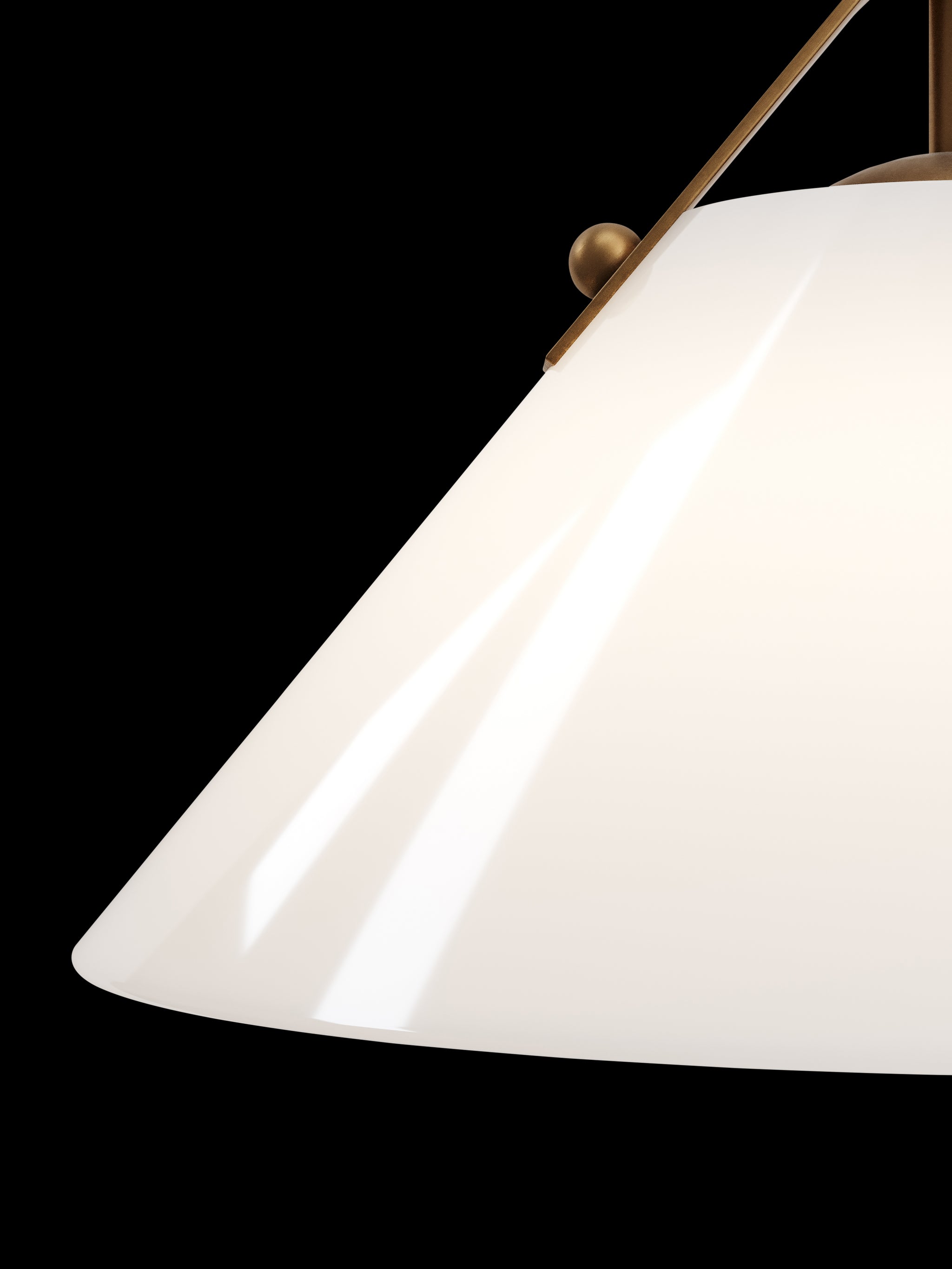 Currey & Company Bronwen Brass Pendant