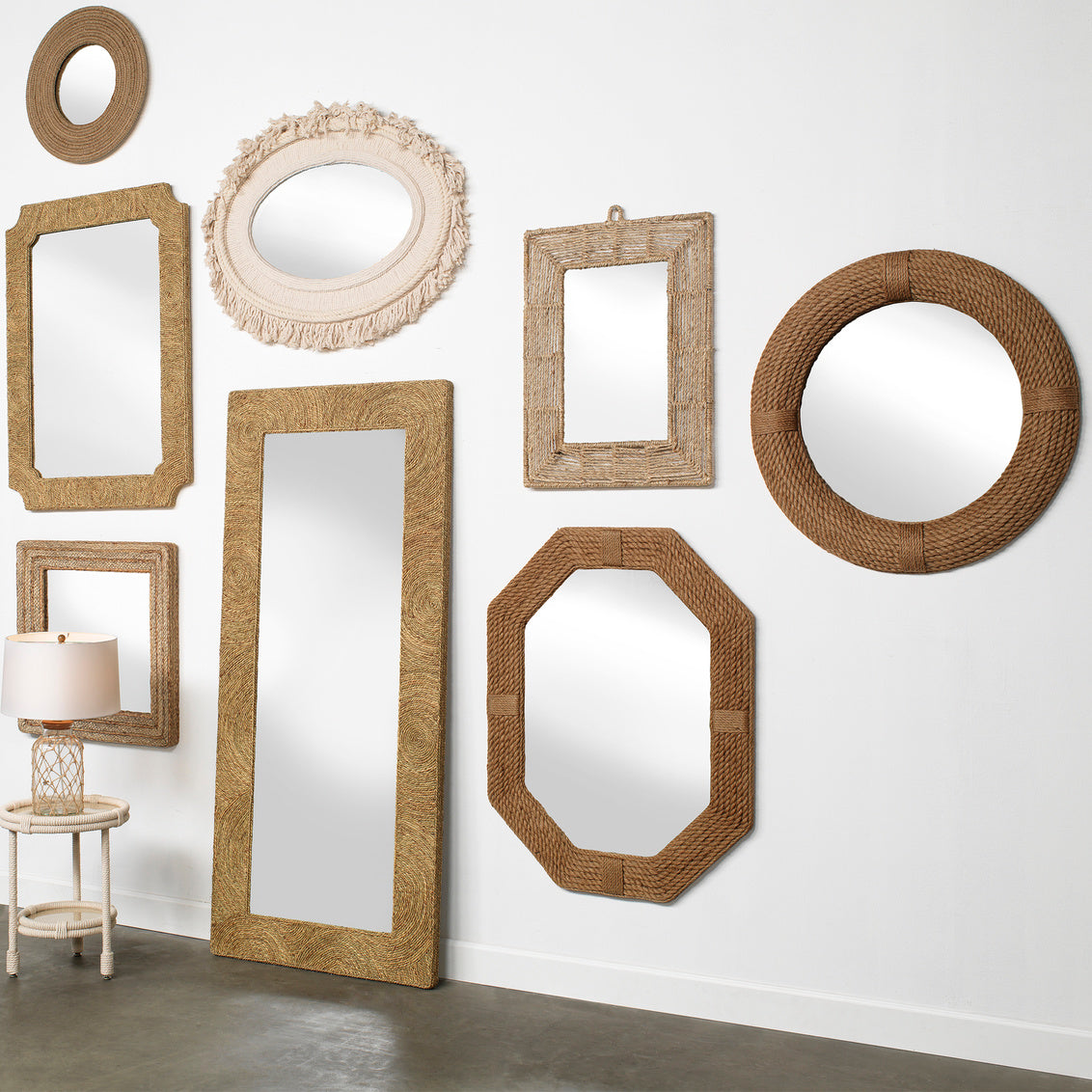 Round Rope Mirror Lifestyle by JY