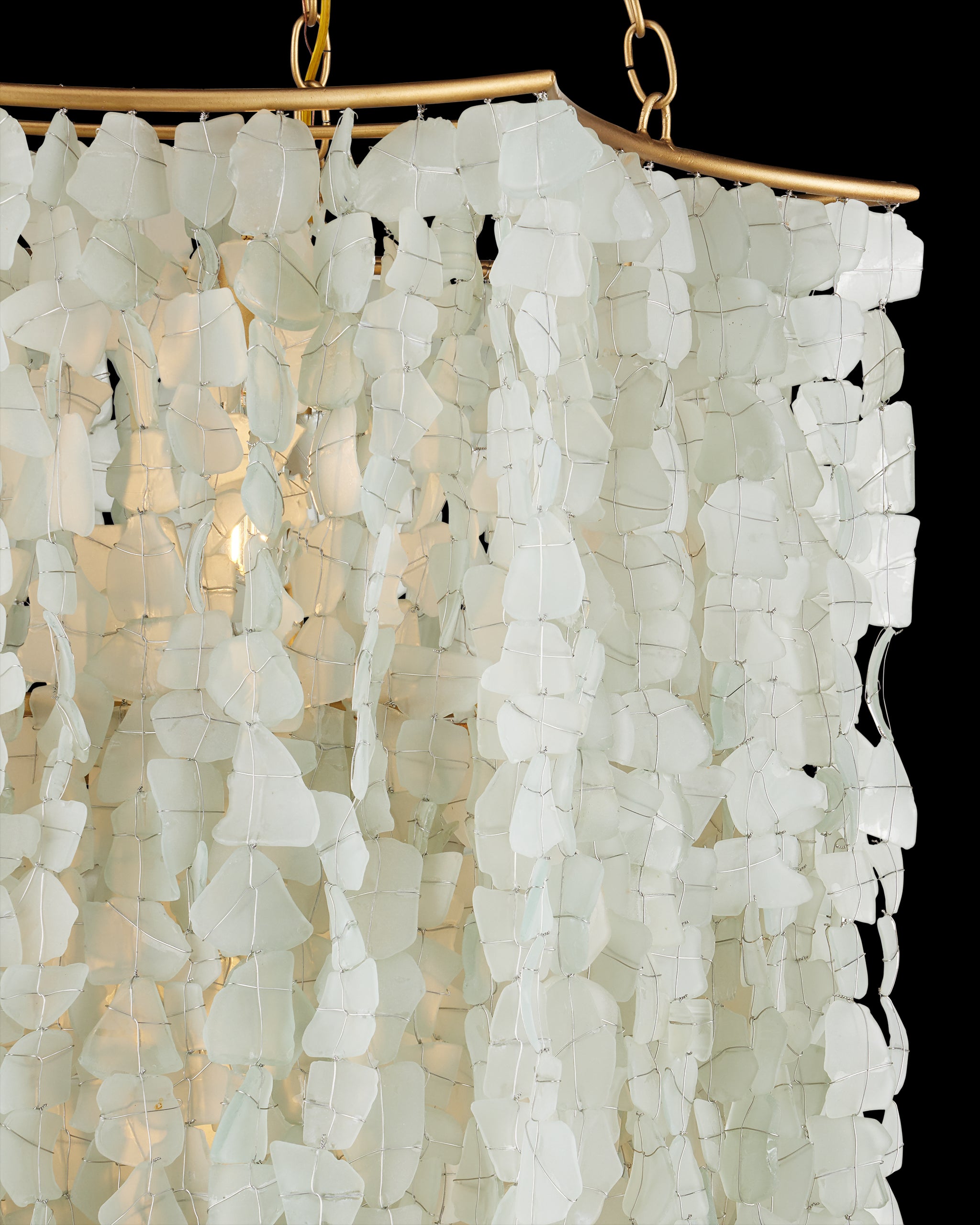 Currey & Company Verre De Mer Large Chandelier