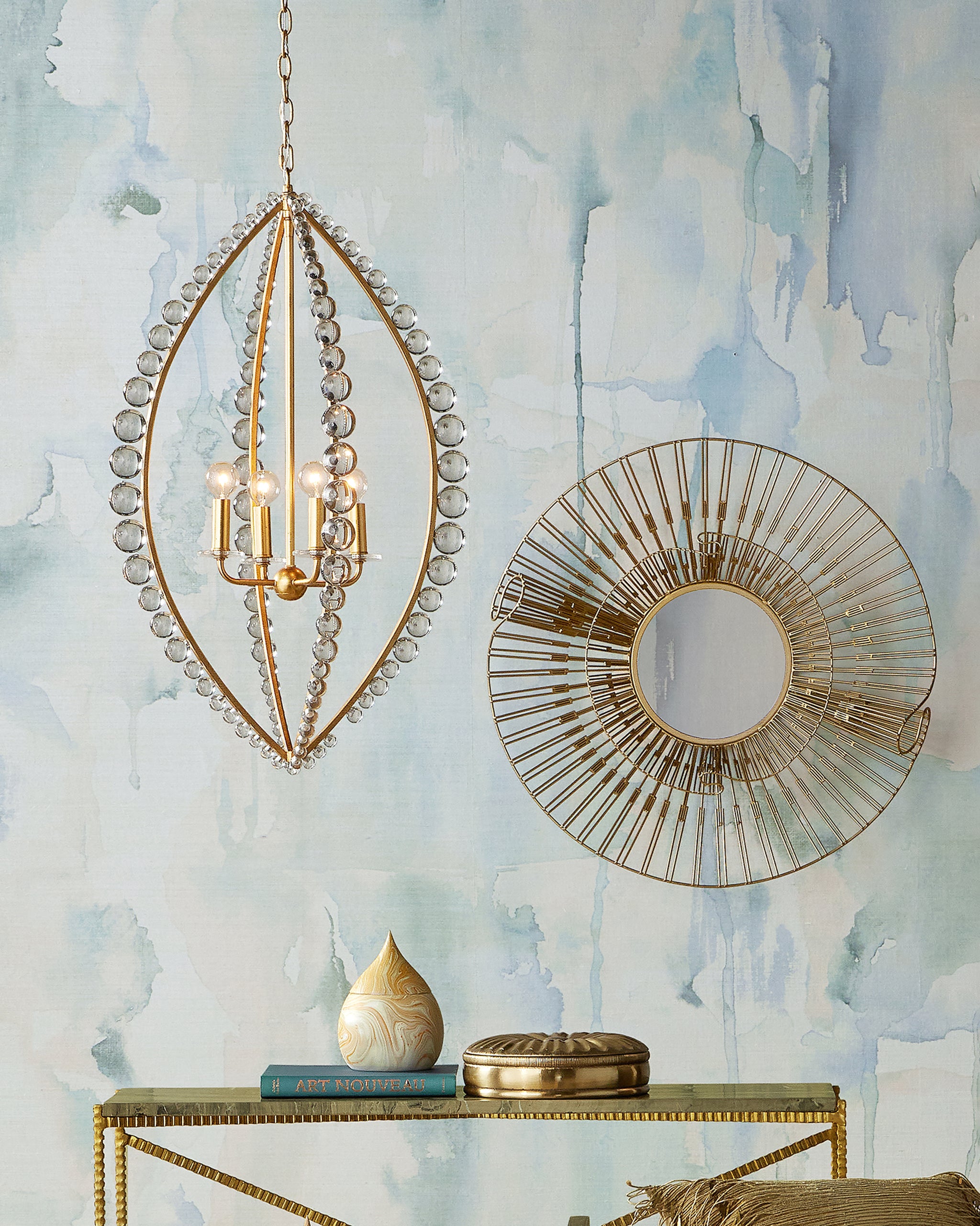 Currey & Company Amadora Teardrop Chandelier