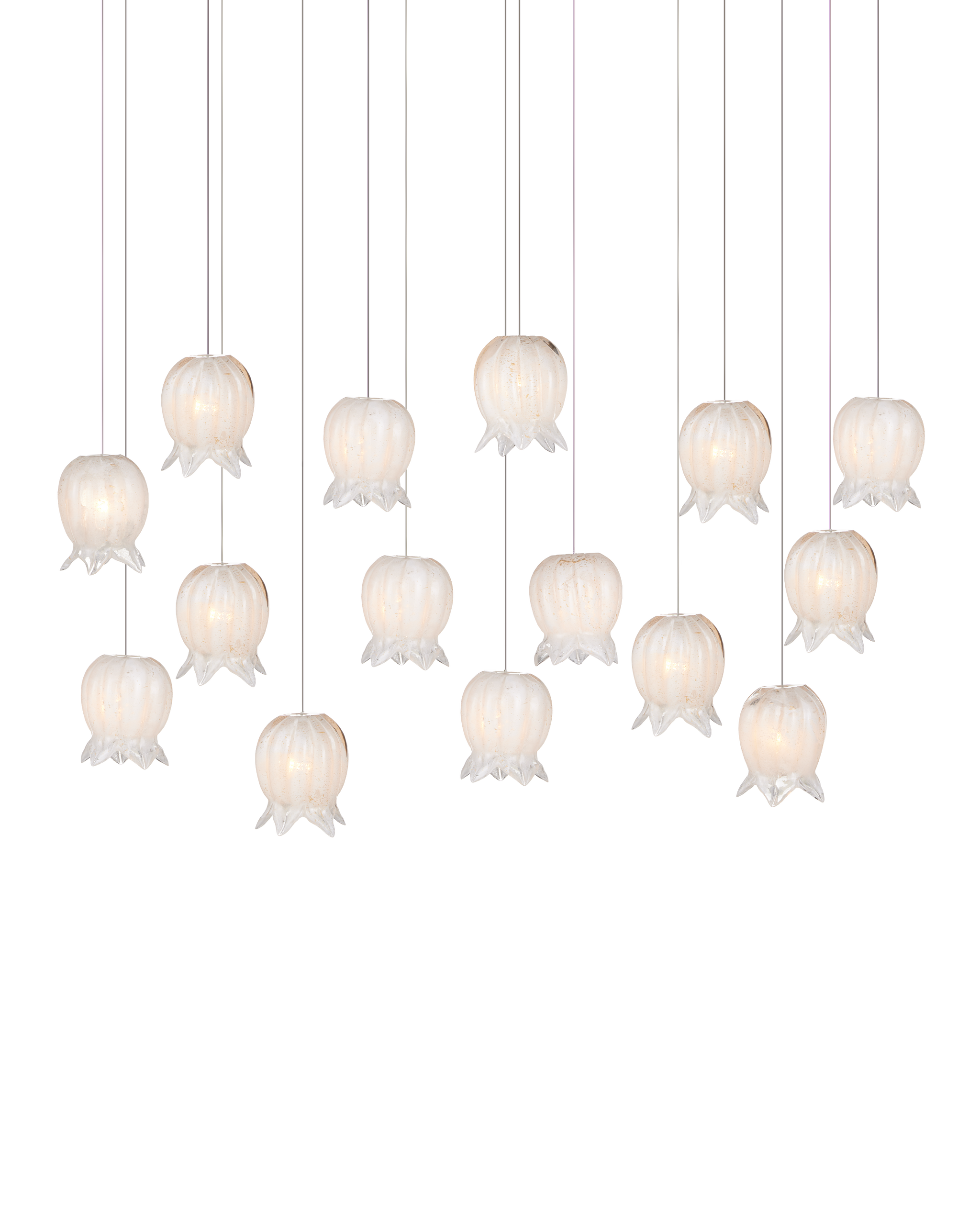 Currey And Company Polpo 15 Light Linear Multi Drop Pendant