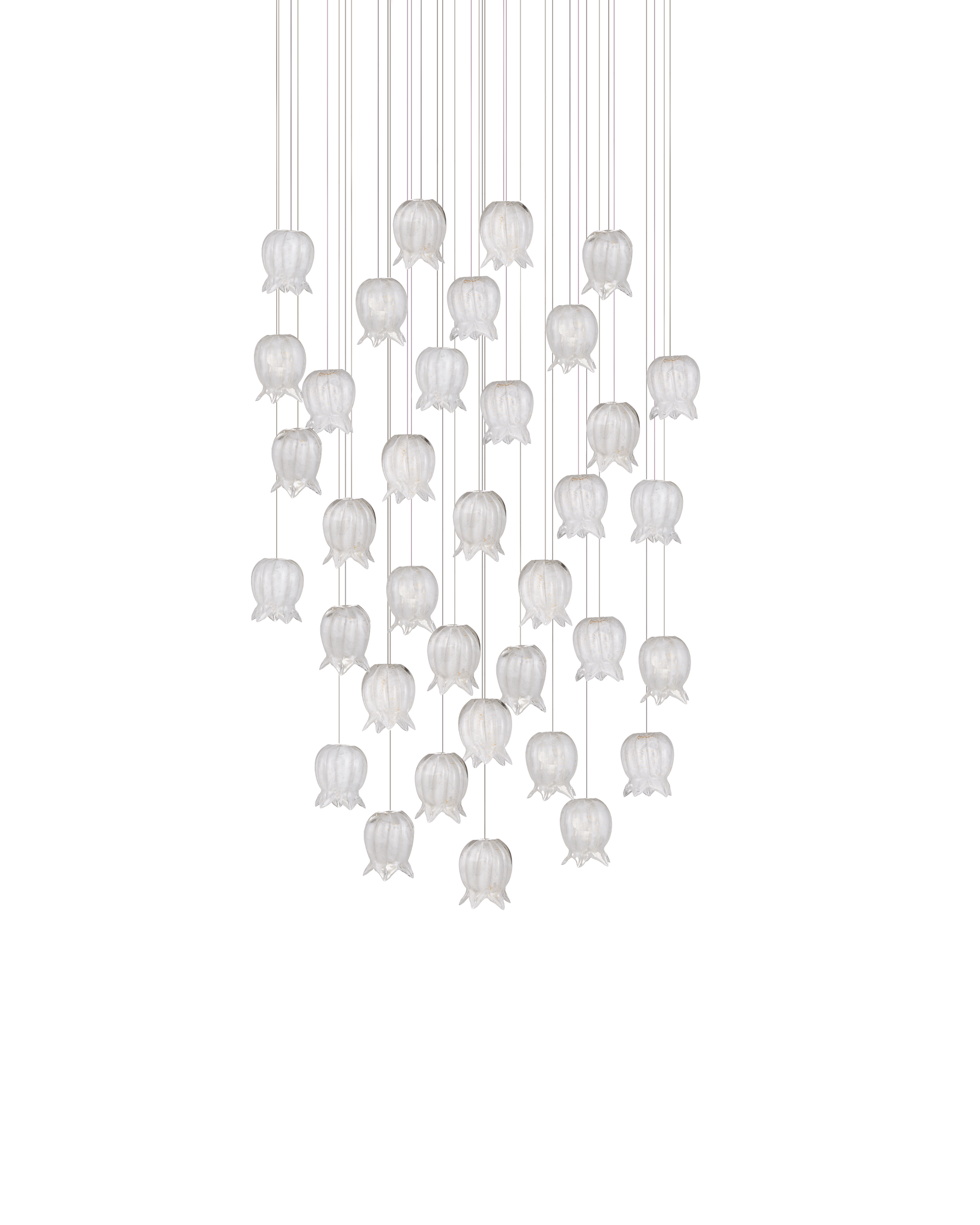 Currey And Company Polpo 36 Light Round Multi Drop Pendant