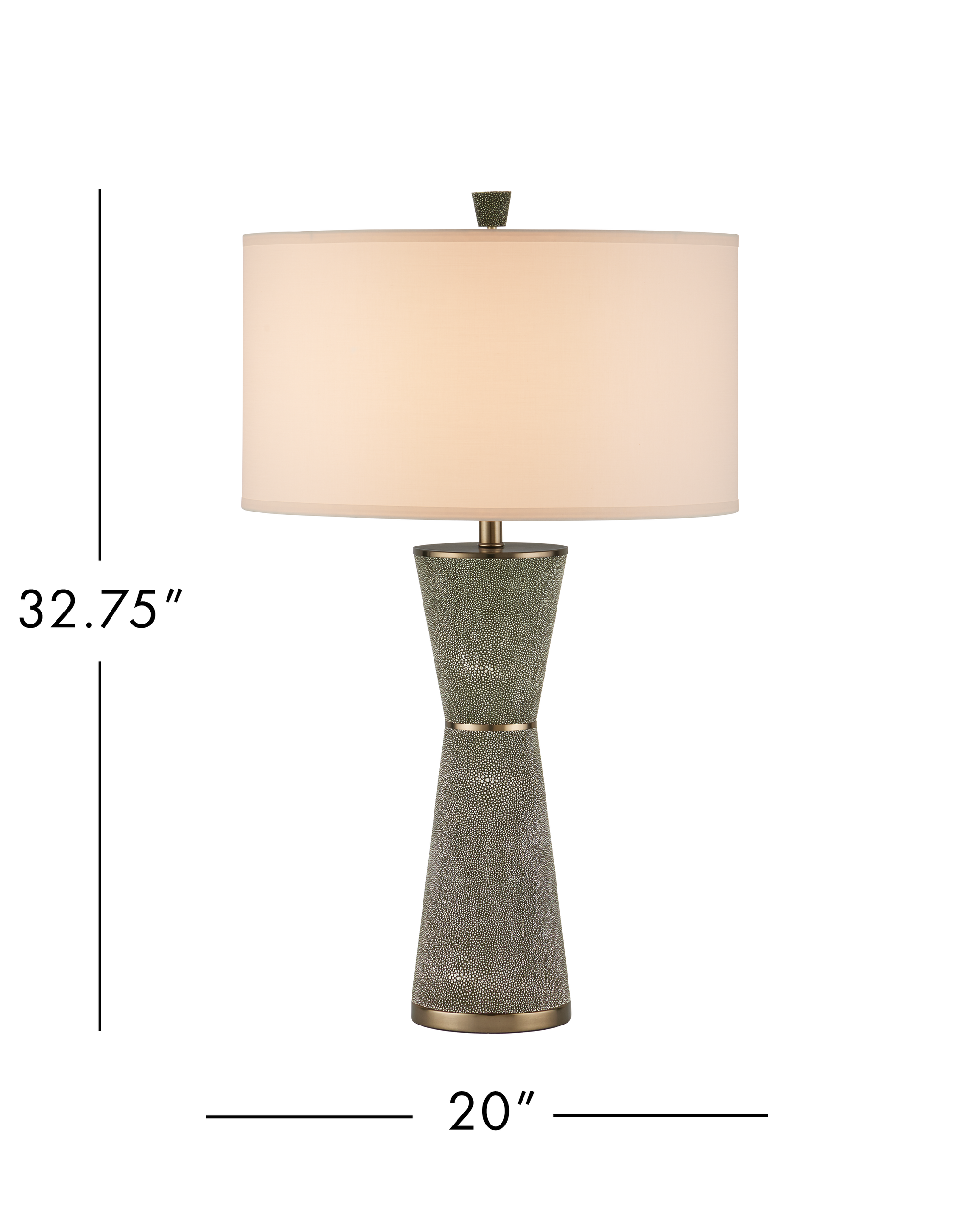 Currey & Company Galuchat Hourglass Table Lamp