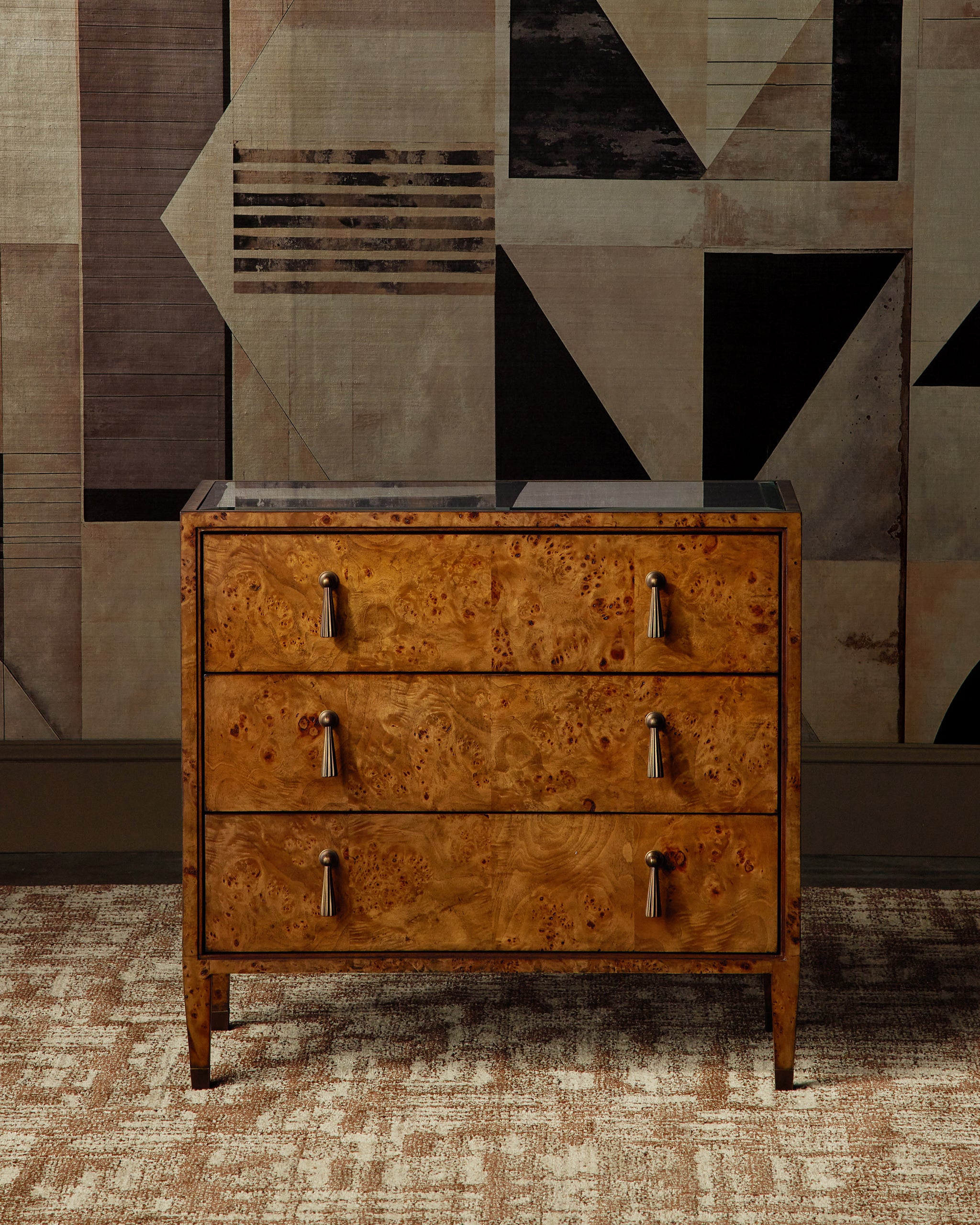 Currey & Company Evie Burl Chest
