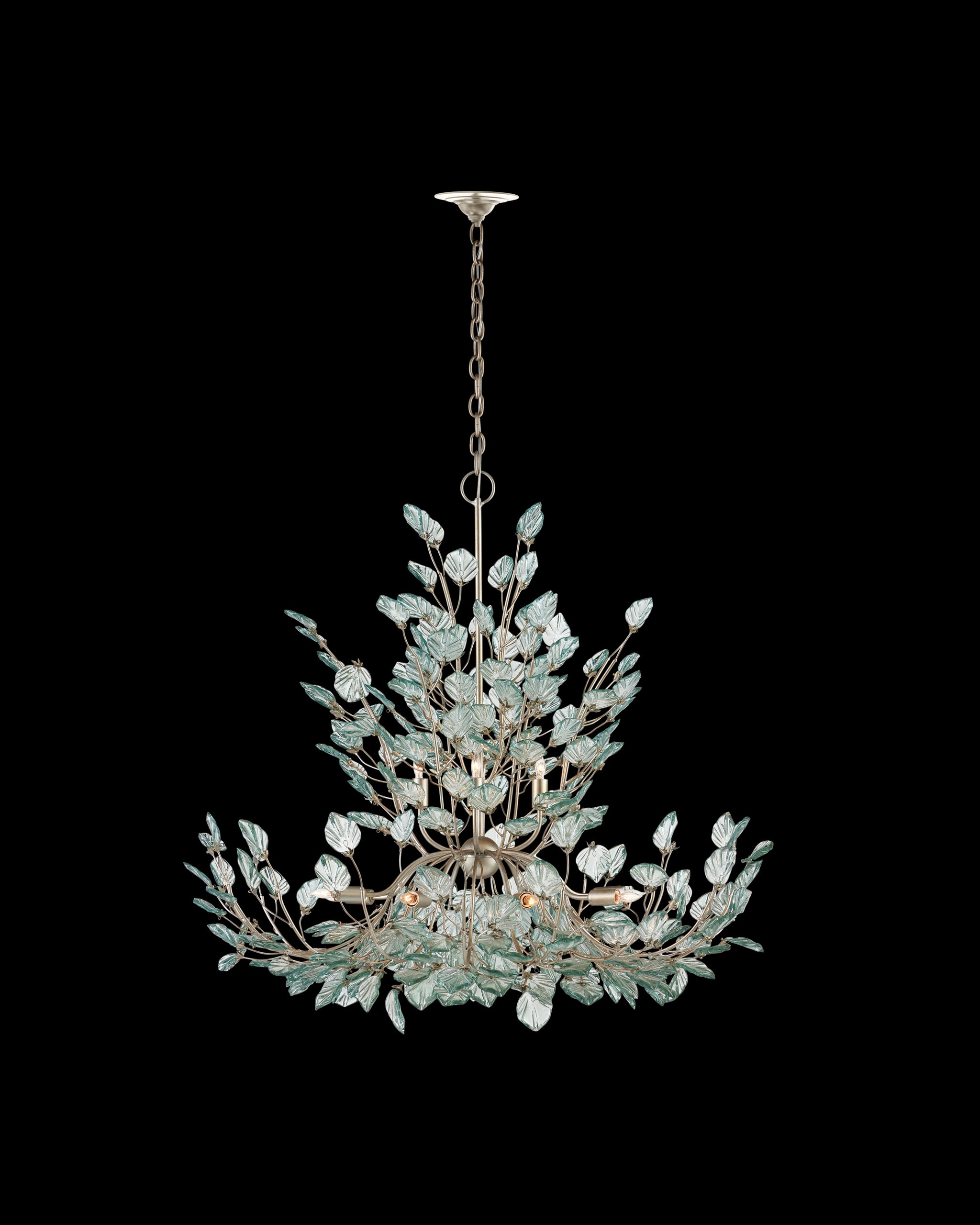 Currey & Company Baobab Large Silver Chandelier