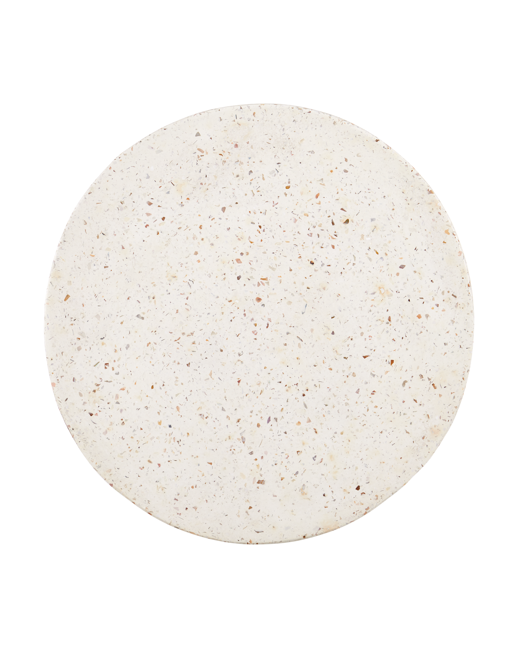 Currey And Company Cresta Medium Ivory Terrazzo Pedestal