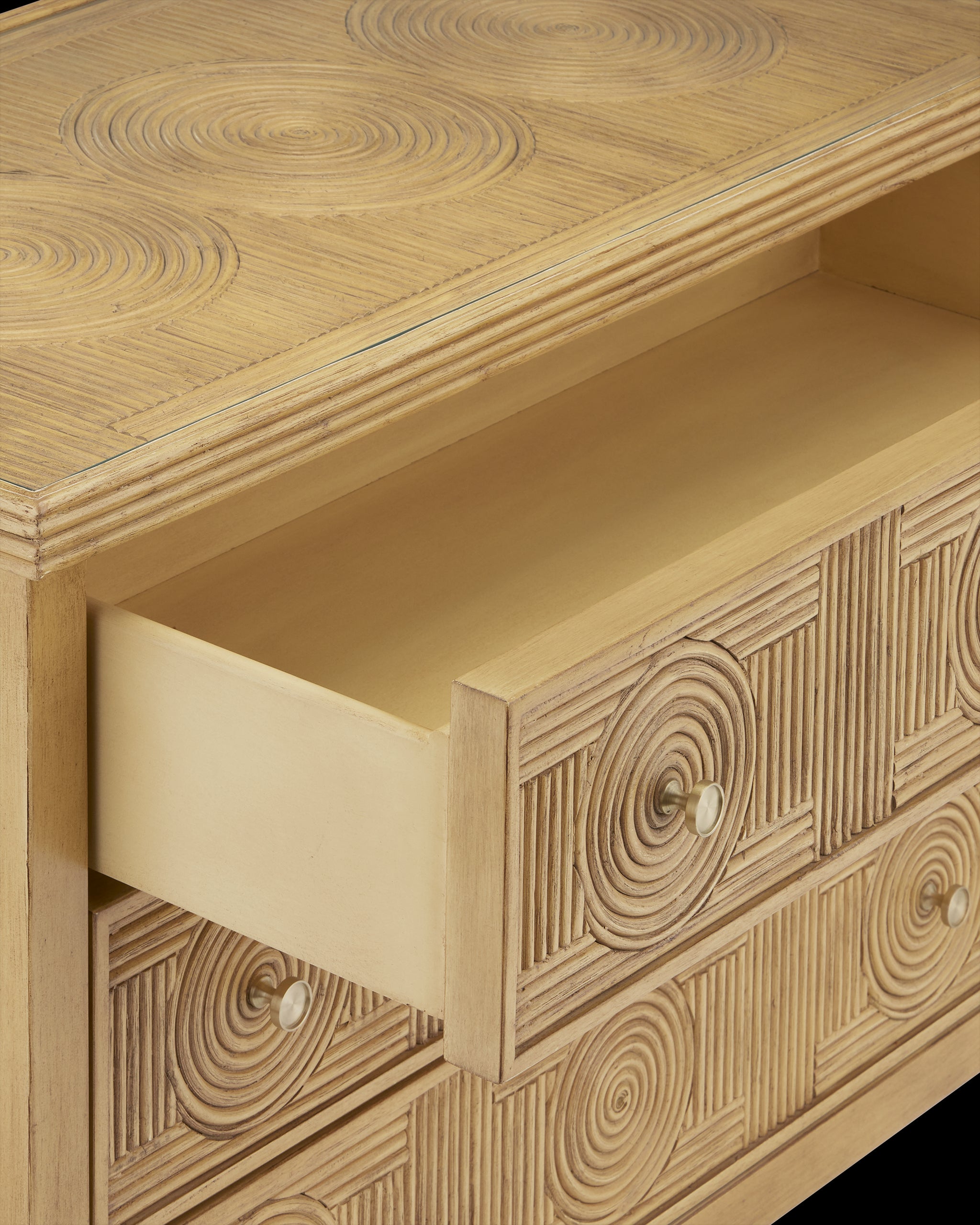 Currey & Company Santos Sea Sand Large Chest