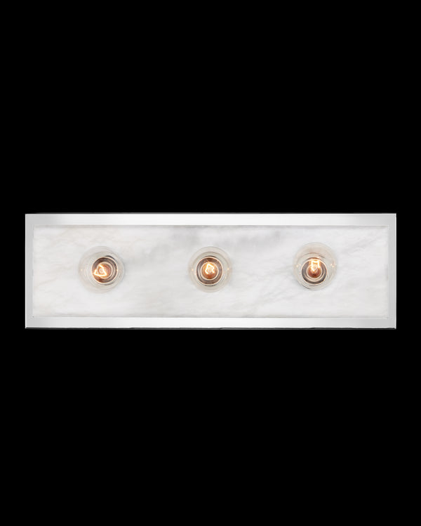 Currey & Company Berdine Medium Nickel Bath Wall Sconce