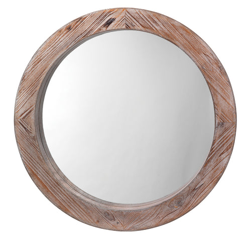 Reclaimed Mirror In Natural Wood