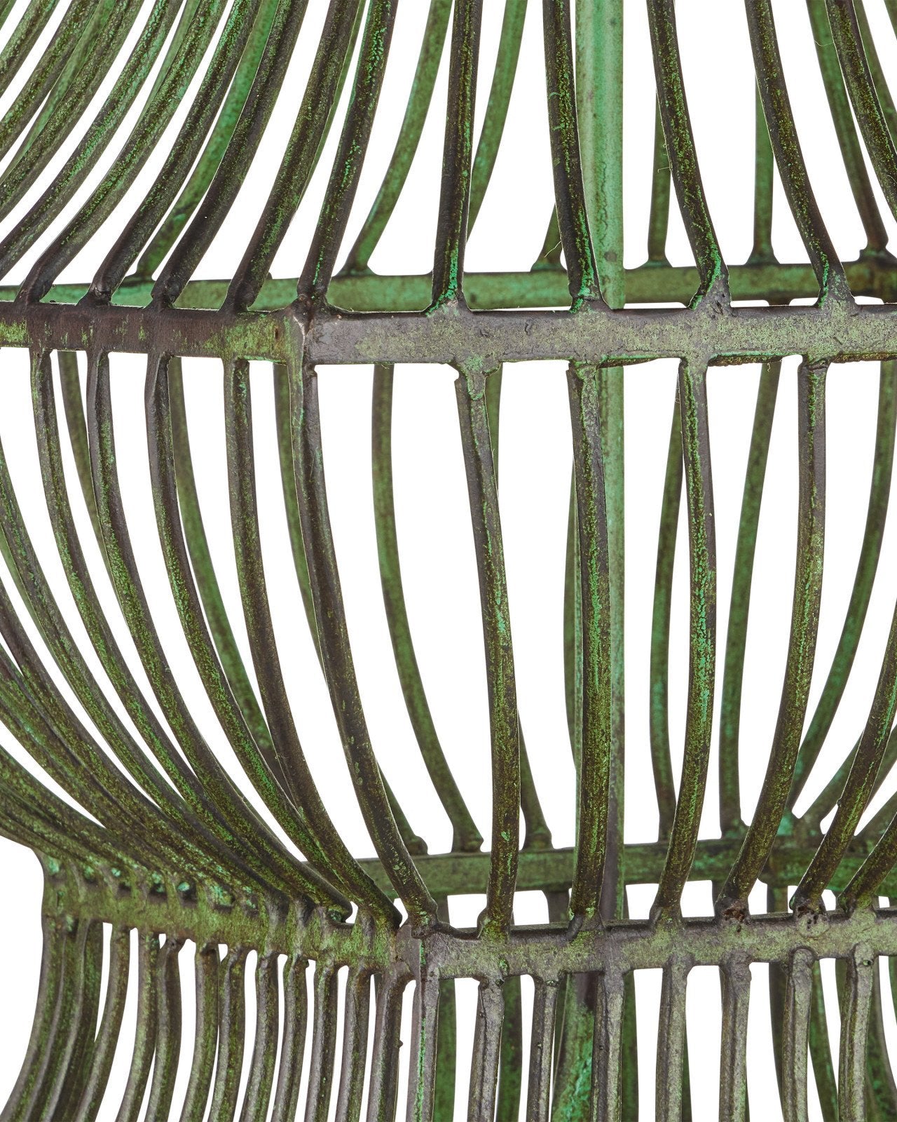 Currey & Company Tuteurs Distressed Green Metal Table Lamp