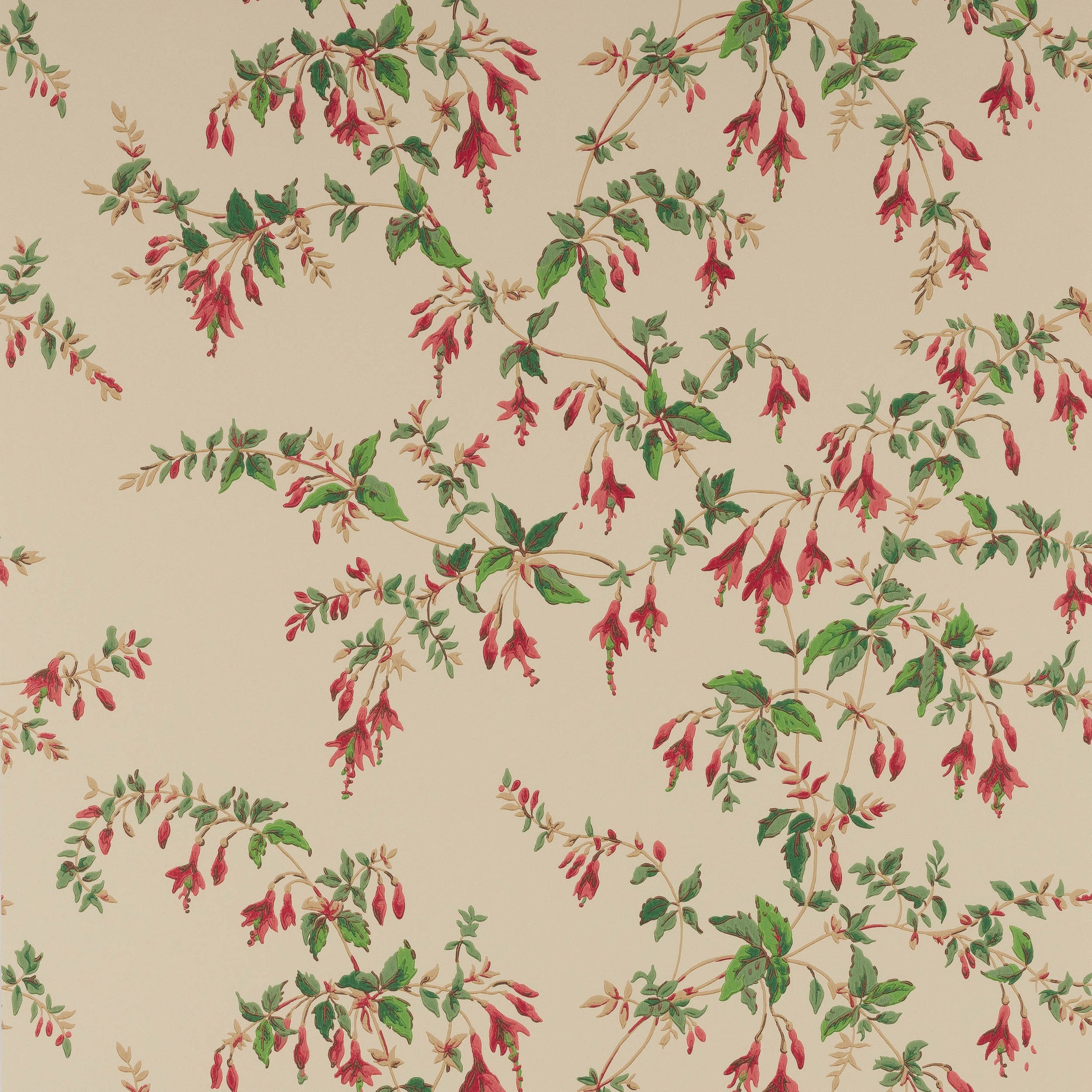 Colefax and Fowler Fuchsia Wallpaper