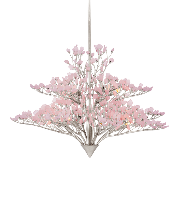 Currey & Company Fiorella Pink Chandelier