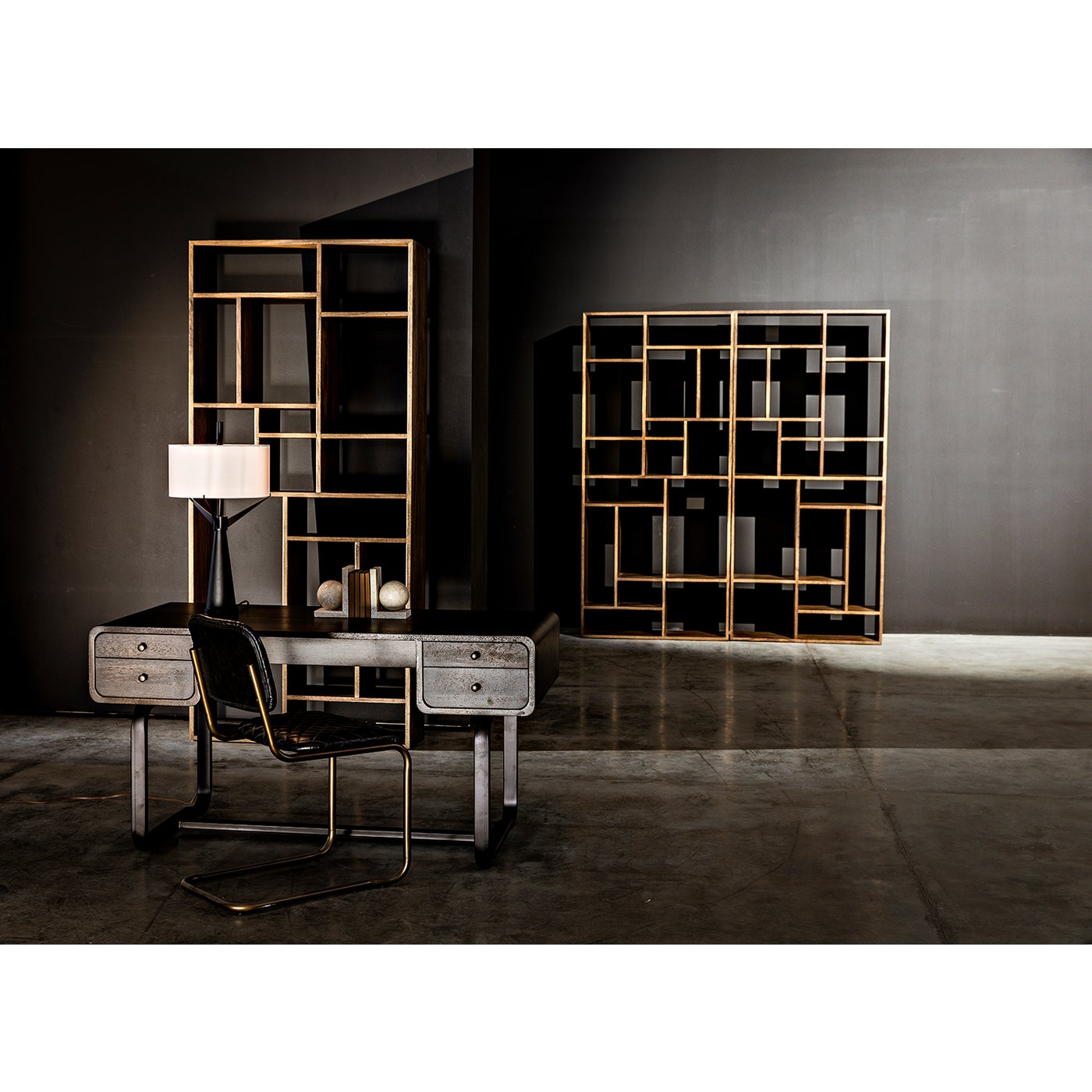 Noir Malic Shelf, Dark Walnut