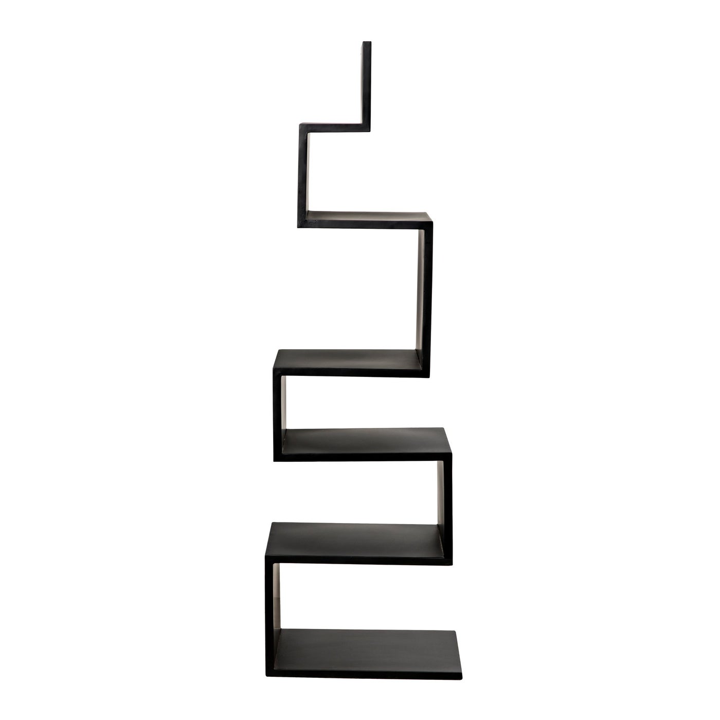 Noir Laszlo Bookcase, Black Steel