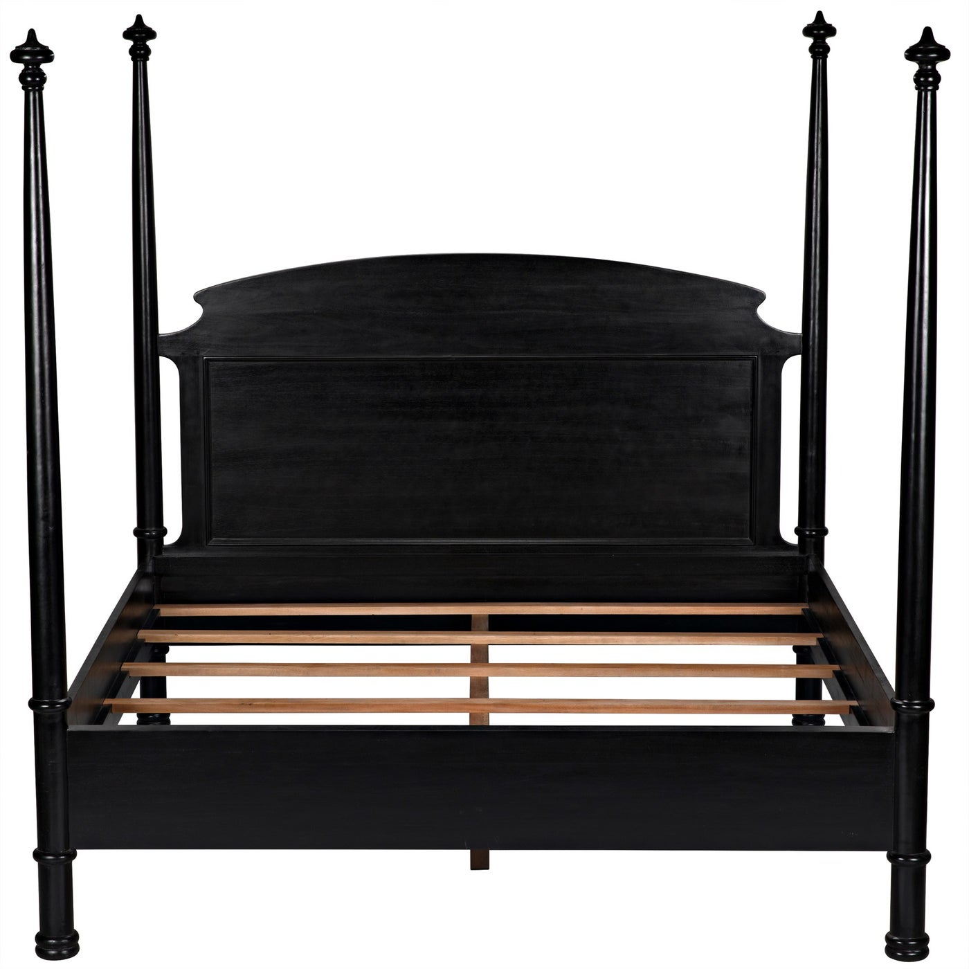 Noir New Douglas Bed, Eastern King, Hand Rubbed Black