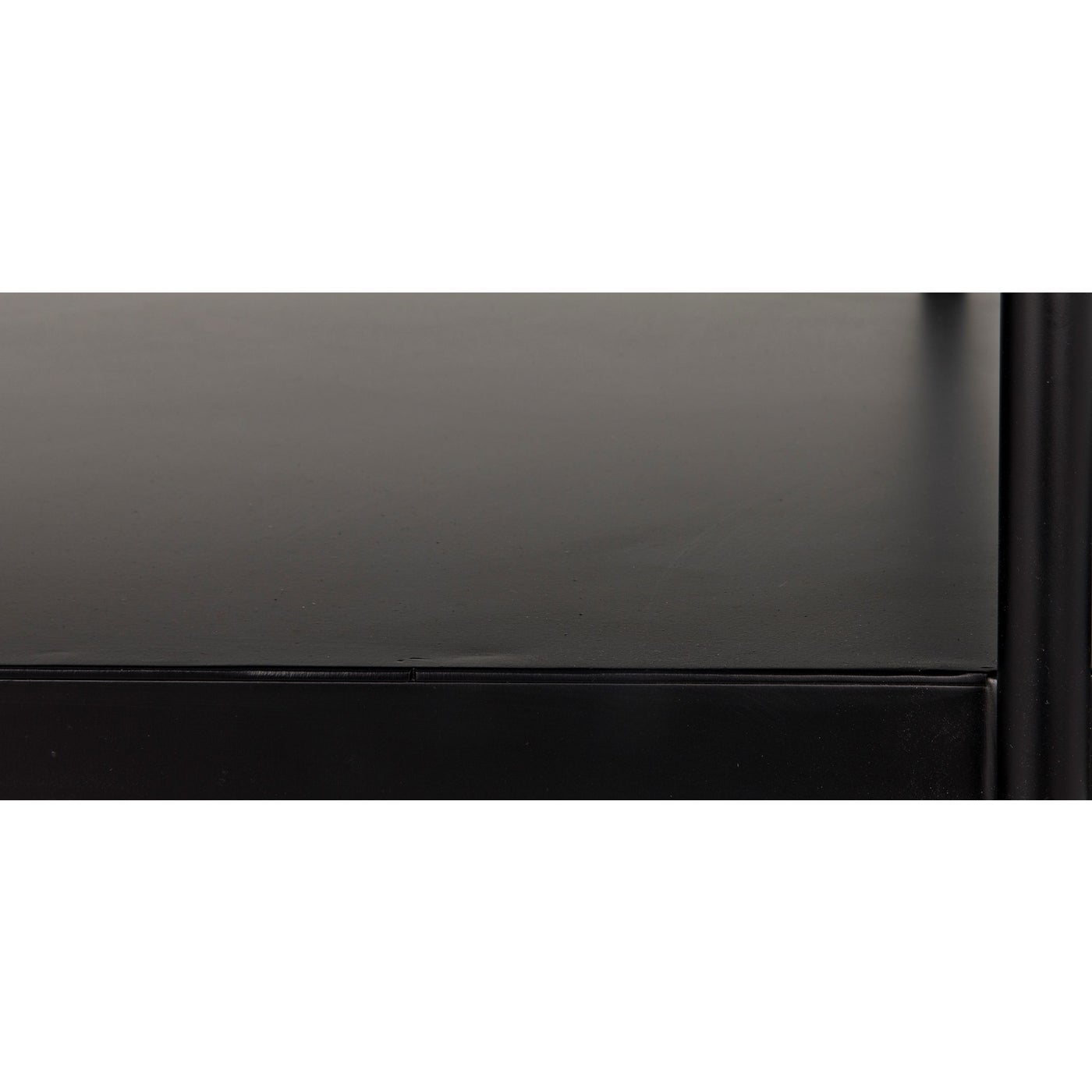 Noir Cassio Console, Black Steel
