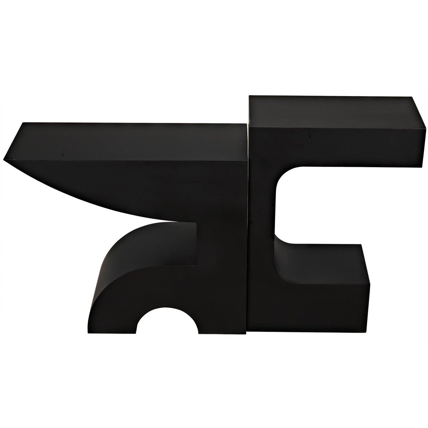 Noir Shiba Console, Black Steel
