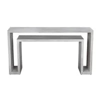 Noir Caine Console, White Wash