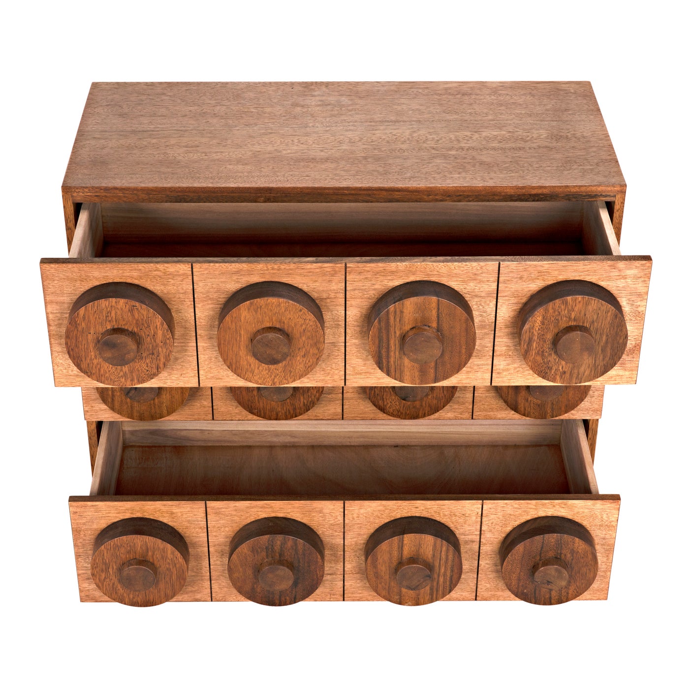 Noir Lego Sideboard With 3 Drawers, Dark Walnut