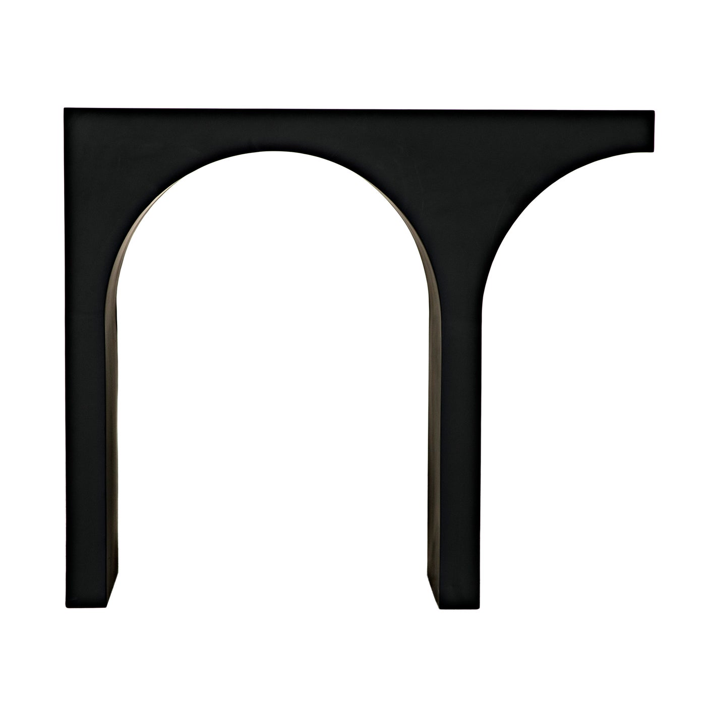 Noir Maximus Console/Side Table, Black Steel