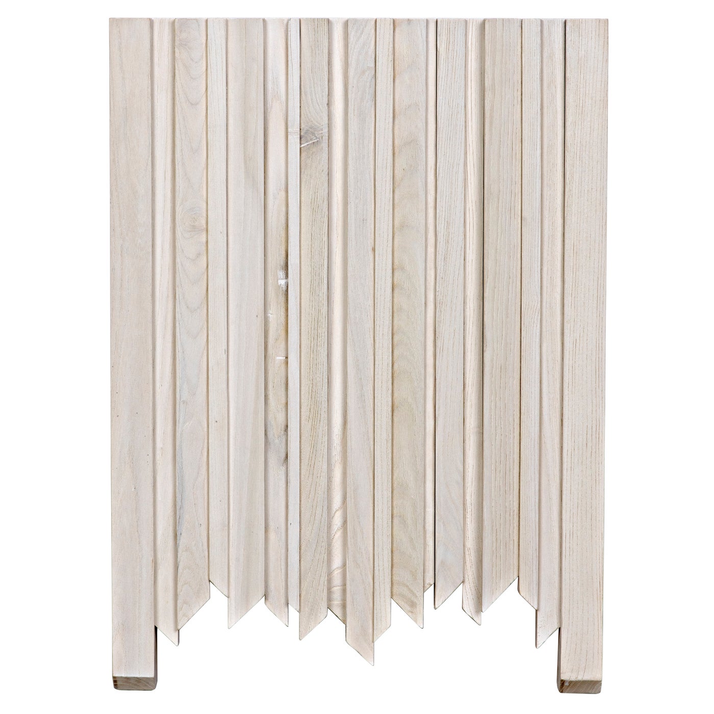 Noir Desdemona 3 Drawer Chest, Bleached Elm