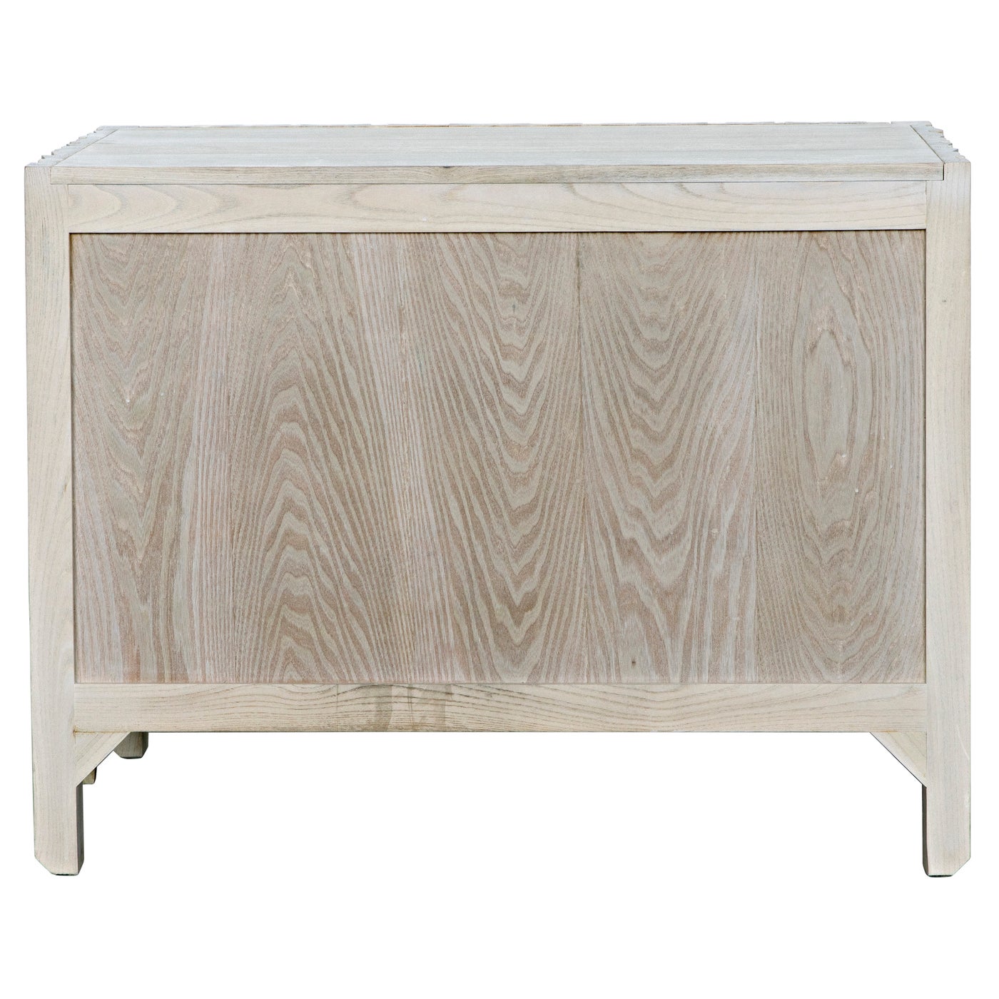 Noir Desdemona 3 Drawer Chest, Bleached Elm
