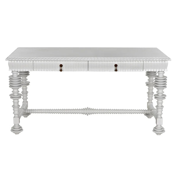 Noir Portuguese Desk, Solid White