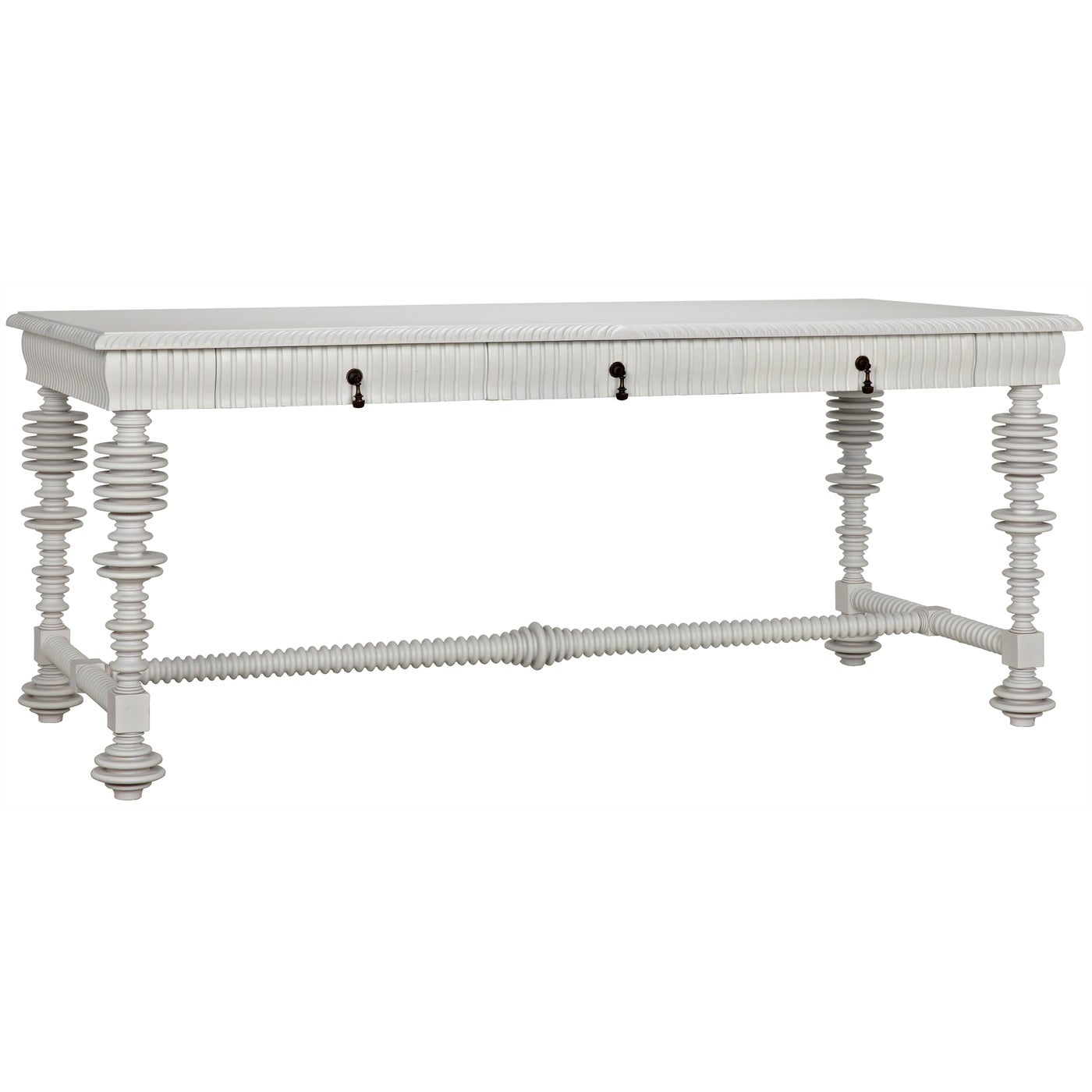 Noir Portuguese Desk, Solid White